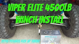 Viper Elite 4500LB Winch Install  2018 Polaris RZR XP Turbo [upl. by Erehs485]