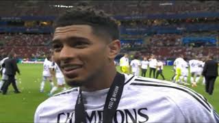 Mbappé and Bellinghams postSuper Cup match interviews [upl. by Inami]