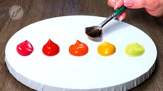 How to Paint Easy Sunset｜Satisfying Acrylic Painting [upl. by Thynne917]