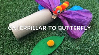 Caterpillar to Butterfly  Craft [upl. by Fachan]