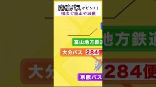 【バス車体に借金残高９３億円】赤字経営にあえぐ「路線バス」全国で相次ぐ廃止や減便…深刻な「運転手不足」も背景に shorts 路線バス 運転手不足 [upl. by Terence]