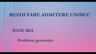 Subiect Admitere Matematică Universitatea din București 2024 problema 3 [upl. by Ardme93]