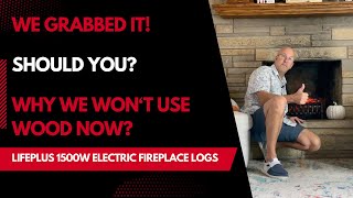 LifePlus Electric Fireplace Logs And Heater  Why We Wont Use Wood Now [upl. by Analad]