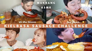 WHO WILL WIN KIELBASA SAUSAGE CHALLENGE  YOU VS KIELBASA  ASMR MUKBANG EATING SHOW COMPILATION [upl. by Nisse41]