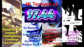 4k Tachyon V3 9744 CLEAR  NEW BEST DAN [upl. by Jayne]