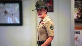 US Marine Drill Instructors Meet New Recruits [upl. by Gaye370]