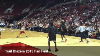 Youth Teams Take The Court At Trail Blazers Fan Fest [upl. by Adiam903]