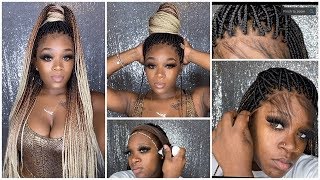 BEST BRAIDED LACE WIG INSTALL😍😍😍😍 EASY 😍 NEATANDSLEEK 😍 [upl. by Kcam277]