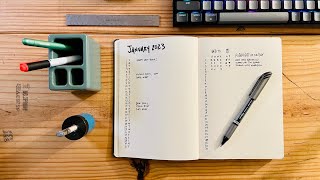 Minimalist Bullet Journal Setup for the New Year [upl. by Hausmann]