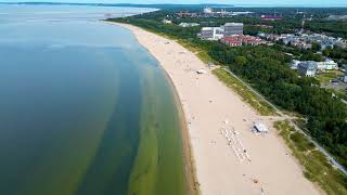 Świnoujście  Podniebny Spacer Po Plaży  Polskie Miami Beach  Dji Drone Footage [upl. by Adnilram100]