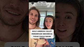 Bule Amerika Aneh Lihat Orang Indonesia Berenang Masih Sopan‼️ reaksibule viralvideo shorts [upl. by Mollee217]