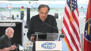 Marchionne Magneti Marelli Plant Opening Speech [upl. by Mavra210]