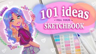 ★ 101 ideas to fill your sketchbook ★ [upl. by Alanna]