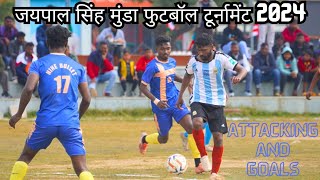 ATTACKING AND GOALS ⚽ Ansh Club Kanke VS Nine Bullet Kawali ⚽ JAIPAL SINGH FOOTBALL TOURNAMENT 2024 [upl. by Neliak]