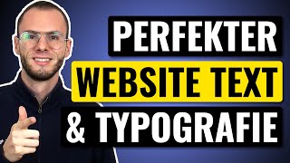 Perfektes TextLayout auf Website 2024 Typografie amp Text Tipps für maximalen Erfolg [upl. by Eus]