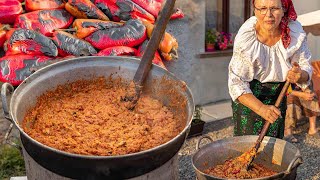 Delicious Vegetable Spread SlowCooked  Zacusca de vinete [upl. by Zumwalt]