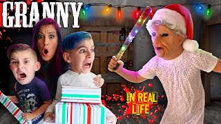 CHRISTMAS AT GRANNYS HOUSE Granny Chapter 2 Christmas Update In Real Life FUNhouse Family [upl. by Trevlac196]