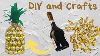 DIY Pineapple Wine Bottle Gift Tutorial [upl. by Parry]