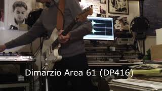 Dimarzio Area 61 DP416 and Area 67 DP419 test [upl. by Idnym]