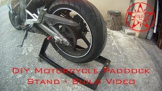 DIY Paddock Stand  Build Video [upl. by Ethban944]