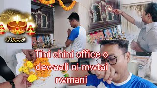 Tini chini office o dewaali ni mwtai rwmanitiprasakokborokvlogs ytchannel Happy Diwali guys🪔 [upl. by Idaf]