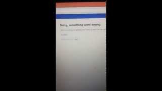 Facebook Error  Sorry something went wrong 01082014 Subscribe Channel [upl. by Enilorac]