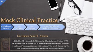 3 Mock Clinical Practice  FRCS Ophthalmology quotGlasgowquot Final Exam II Proptosis amp Dystopia [upl. by Airyt288]