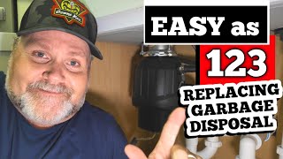 REPLACE amp INSTALL 55 QUIETER GARBAGE DISPOSAL HARD WIRED [upl. by Llerret]