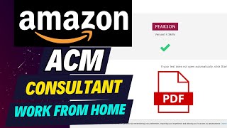 Amazon ACM Consultant Assessment Test  Amazon Level 4 Interview Questions  Work From Home Amazon [upl. by Budding663]