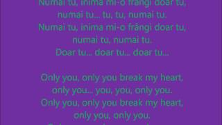 Numai tu — OZone English amp Romanian lyrics [upl. by Sweet]