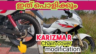 Karizma r modification after restoration ഇത് പൊളിക്കും 👌  karizma r chain cover modification [upl. by Vanessa861]