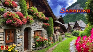 Sabbione the most beautiful medieval village with stone houses in Switzerland [upl. by Aratas]