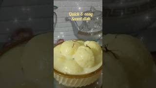 EasyampQuick Sweet dishRasmalaiytshorts shortsfoodsweets mithai [upl. by Jacie]