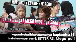 MEGA KEMENANGAN PALING HARU Peluk hangat buat kapten Hye SeonquotTERIMAKASIH EUNNIE MVP INI BUAT TIMquot [upl. by Yregram854]