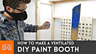 How to make a DIY Ventilated Paint Booth  I Like To Make Stuff [upl. by Goddord]