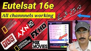 Eutelsat 16e New Update  Eutelsat 16a Channel List  4k Dth Info [upl. by Osmund]