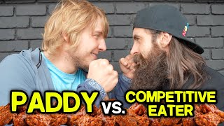 BeardMeetsFood Challenges Paddy The Baddys Chicken Wing Record [upl. by Tabshey]