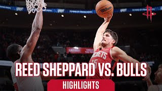 Reed Sheppard Career High 12 points Highlights vs Chicago Bulls [upl. by Thoma521]