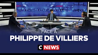 Face à Philippe de Villiers  14 juin 2024 CNews [upl. by Brennen]