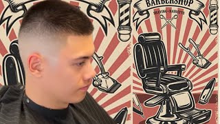 Buzz cut fade transformation 🔥😍army haircut tutorial 💈örebro sverige [upl. by Nanreik]