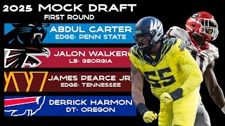 2025 NFL Mock Draft 20  Defensive Heavy First Round [upl. by Eimmit]