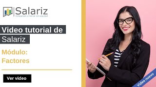 6 Tabuladores de sueldos y salarios  Video tutorial  Factores  Salariz [upl. by Fricke]