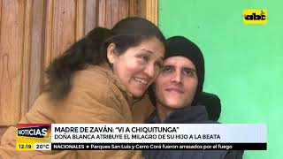 Madre de José Zaván atribuye a Chiquitunga el quotmilagroquot de su hijo [upl. by Nalac]