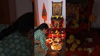 Trishakti Puja Karthika Deepa youtubefamily durgapujavibes hindufestival youtubeshorts pujavibe [upl. by Aihtnic]