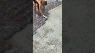 Quick laying of paving stones videoshow interestingshorts [upl. by Roseanne203]