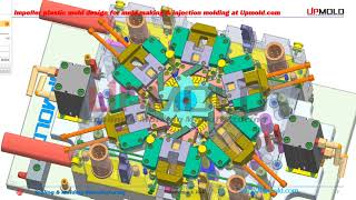 Impeller plastic mold design for mold making amp injection molding at Upmoldcom [upl. by Afaw329]