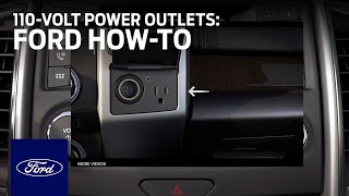 How to Use the FSeries 110Volt Power Outlets  Ford HowTo  Ford [upl. by Ydisac]