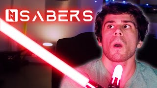 Can you fight with it Cross guard Neopixel lightsaber review  Nsabers [upl. by Kilan842]