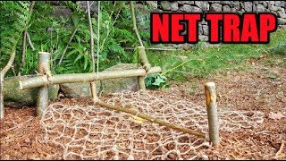 Net Trap  Net Making  Survival  Bushcraft [upl. by Abran549]