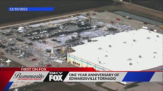 Oneyear anniversary of deadly Amazon warehouse tornado in Edwardsville [upl. by Reivad]